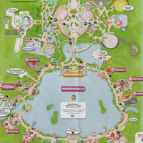 Epcot Center Map