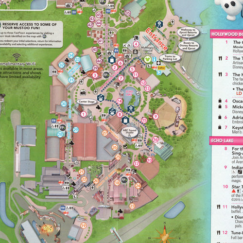 Hollywood Studios Map