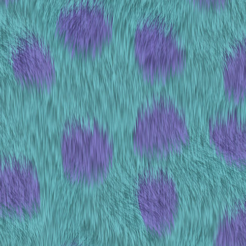 Design thumbnail for Turquoise Monster Spots - Women's V-Neck Ruched Midi Dress