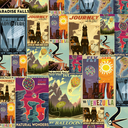 Pixar Up Travel Posters