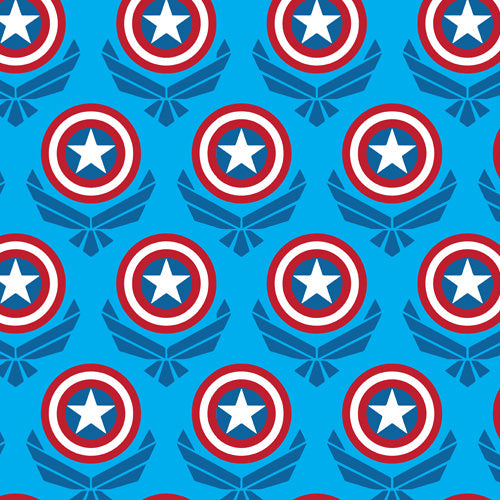 Captain America Logo Superhero Inspired