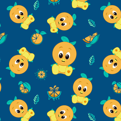 Design thumbnail for Cheerful Citrus Bird - Women’s Diagonal Pocket Midi Dress