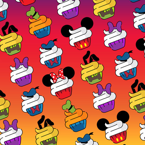 Mickey and Friends Cupcakes Rainbow
