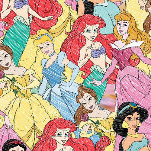 Design thumbnail for Royal Princess Sketches - Women’s Diagonal Pocket Midi Dress