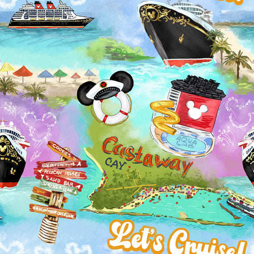 Design thumbnail for Tropical Castaway Island - Women's V-Neck Ruched Midi Dress