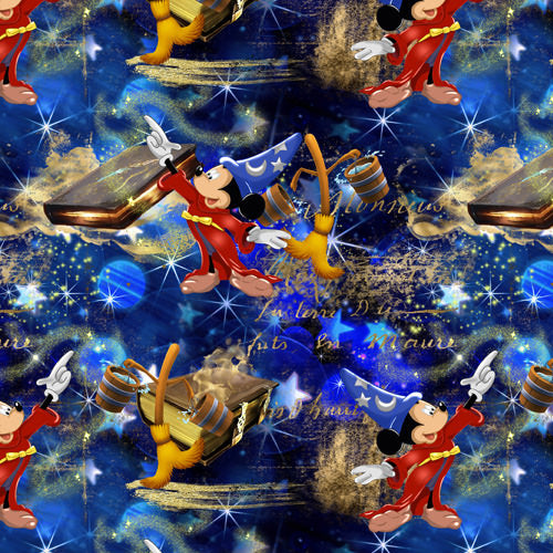 Design thumbnail for Enchanted Broom Magic - Women’s Diagonal Pocket Midi Dress