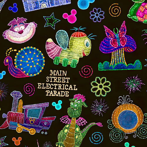 Design thumbnail for Main Street Neon Parade - Women's Off-shoulder Ruffle Dress