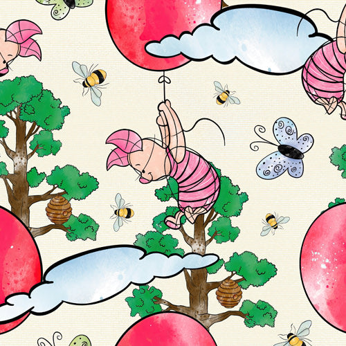 Sketched Piglet and the Honey Tree