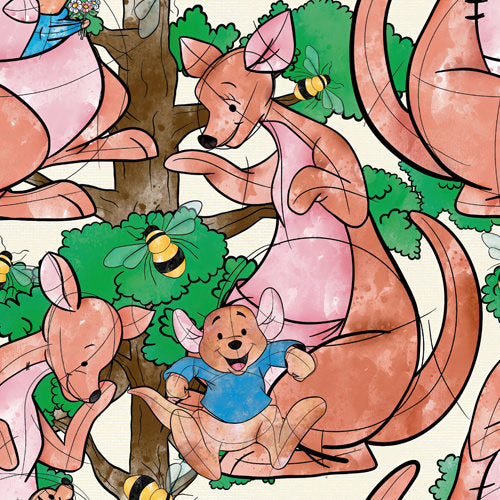 Sketched Kanga & Roo and the Honey Tree