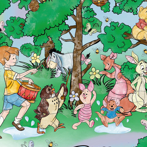 Sketched Pooh Parade