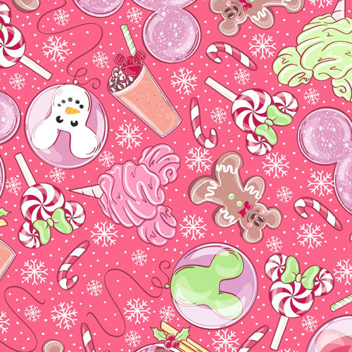 Design thumbnail for Winter Mouse Snacks & Balloons - Kid's Sleeveless Skater Dress