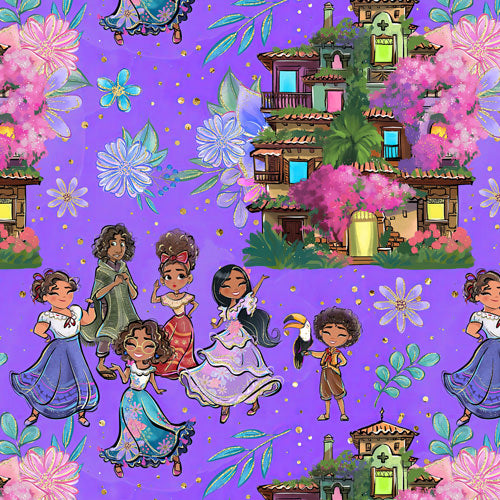 Design thumbnail for Whimsical Family Magic - Kid's Sleeveless Skater Dress