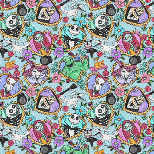 Design thumbnail for Tattoo Hearts Spooky Crew - Kid's Hawaiian Button Up Shirt