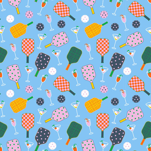 Design thumbnail for Pickleball and Cocktails - Girls’ Flowy Pocket Shorts