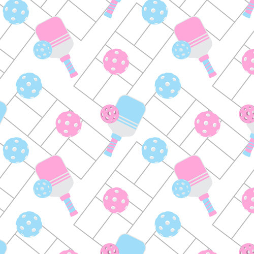 Design thumbnail for Pickleball Court Spin - Girls’ Flowy Pocket Shorts