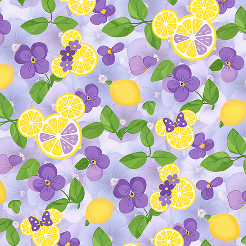 Design thumbnail for Vivacious Violet Lemonade - Girls’ Flowy Pocket Shorts