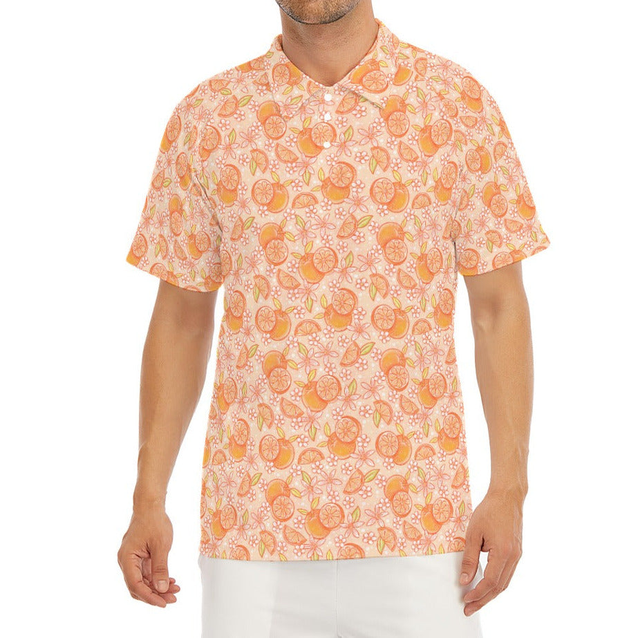 Summer Fruits - Oranges - Men's Polo Shirt