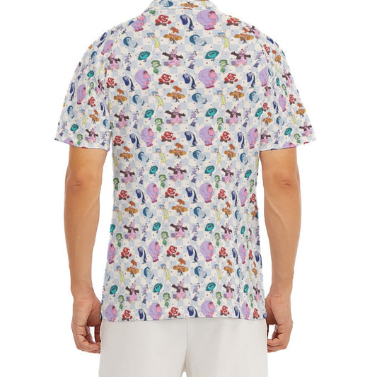 Blue Check Emotional Spectrum - Men's Polo Shirt