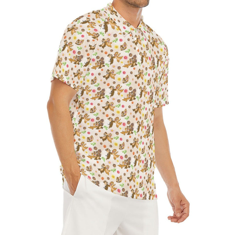Cheeky Chipmunk Duo - Men's Polo Shirt