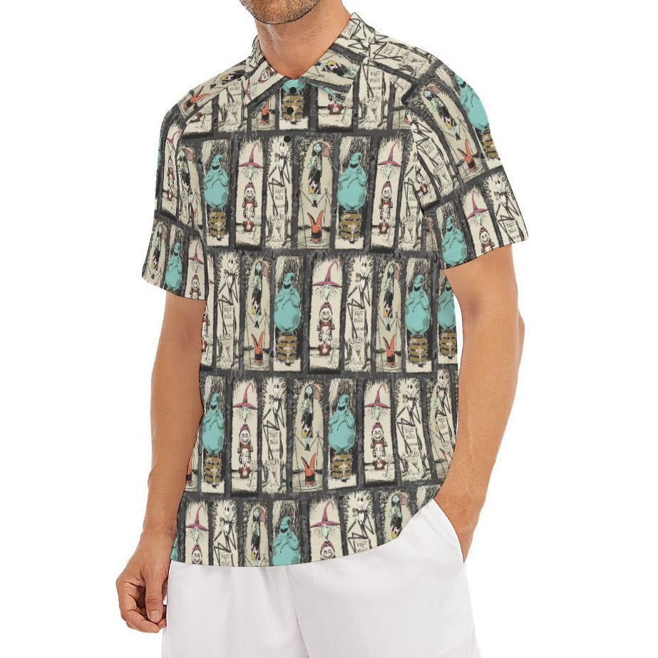 Stretching Haunted Nightmare - Men's Polo Shirt