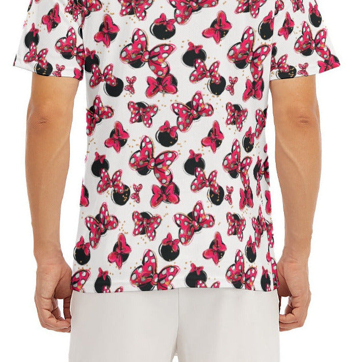 Polka Dot Bows & Mouse Ears - Men's Polo Shirt