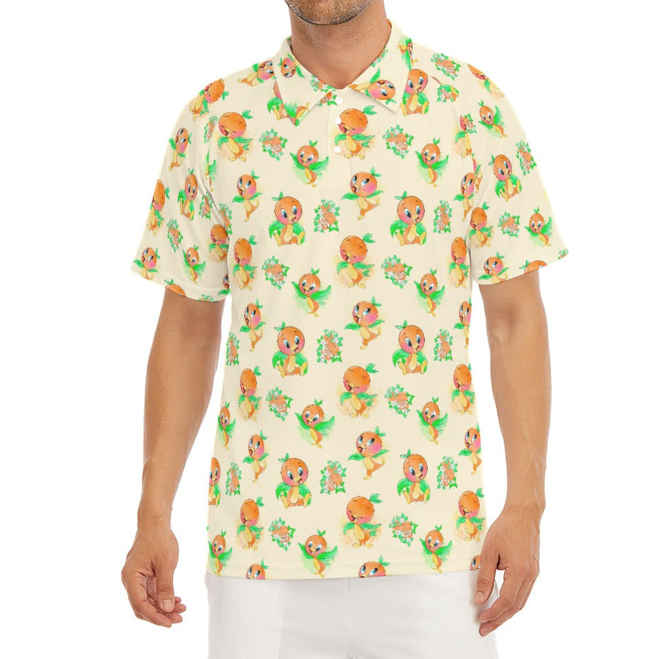 Citrus Charm Bird - Men's Polo Shirt