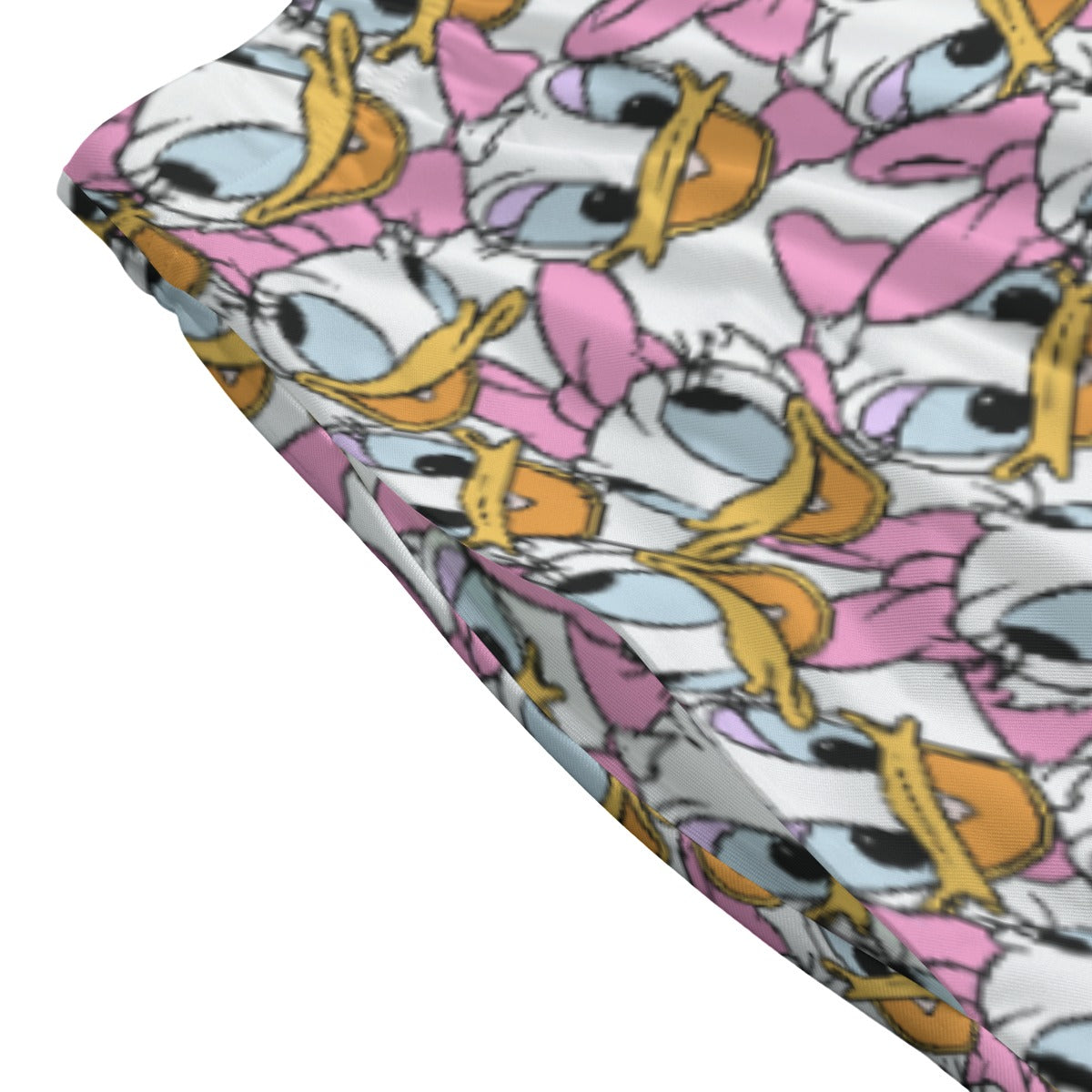 Many Faces of Sassy Duck - Women's Pocket Midi Skirt