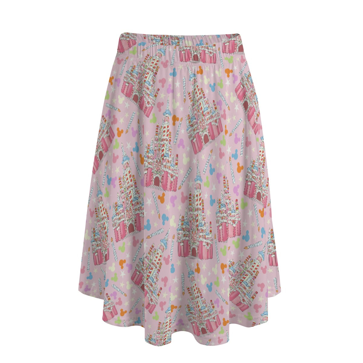 25th Birthday Cake Castle - Women's Pocket Midi Skirt