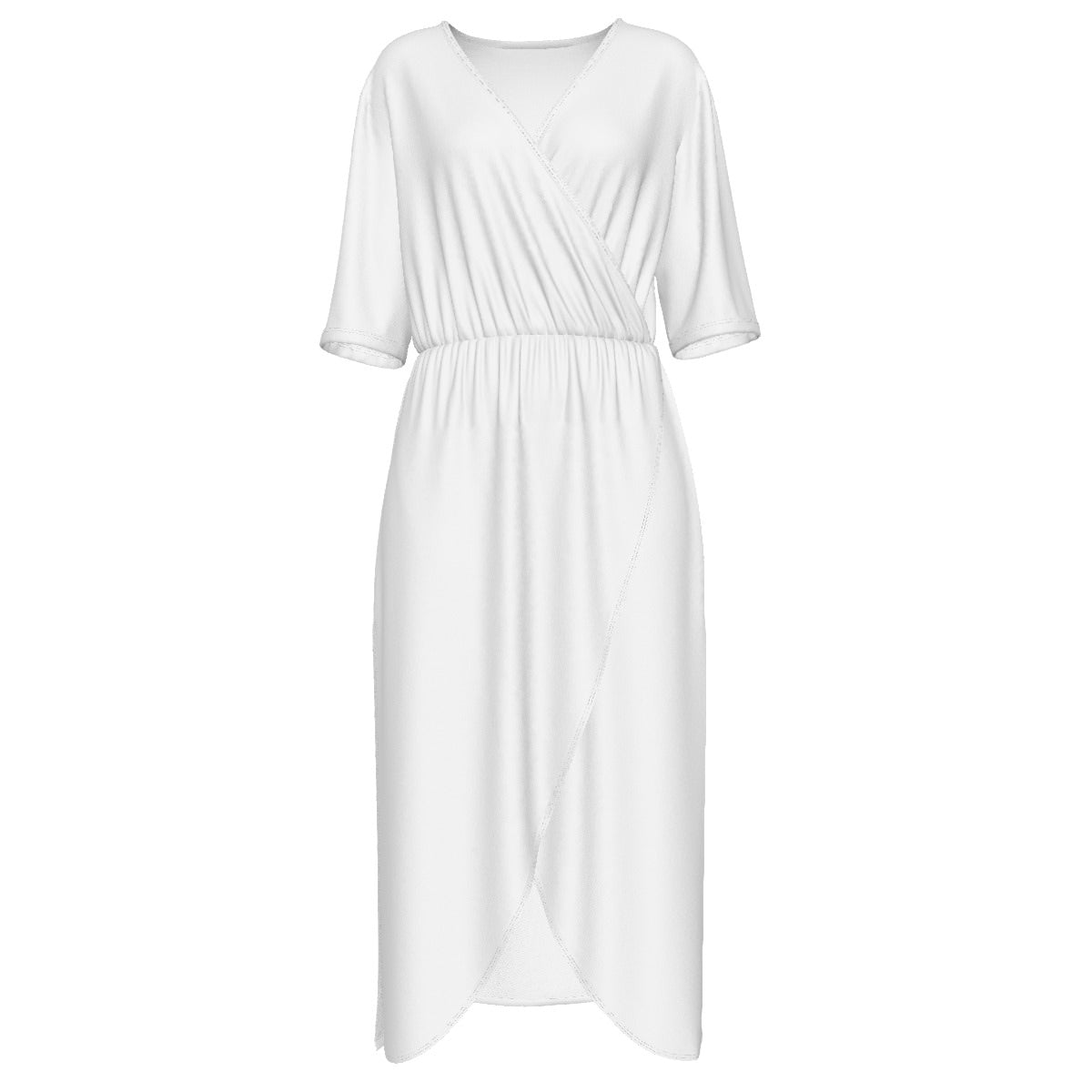Pick Any Print from our Shop - Women’s V-Neck Wrap Midi Dress