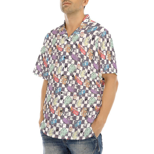 Halloween Racing Crew - Men's Hawaiian Button Up Shirt