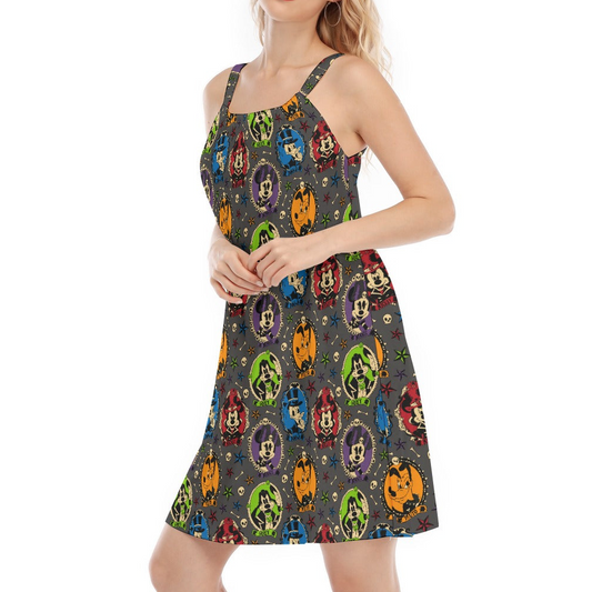Gothic Halloween Cameos - Women’s Adjustable Sundress