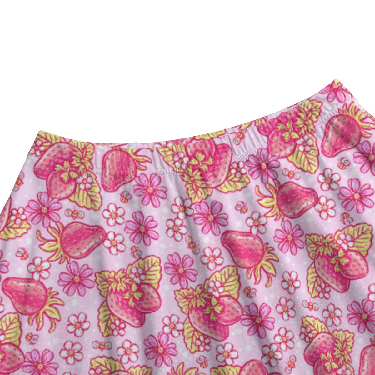 Summer Fruits - Strawberry - Women's Pocket Midi Skirt