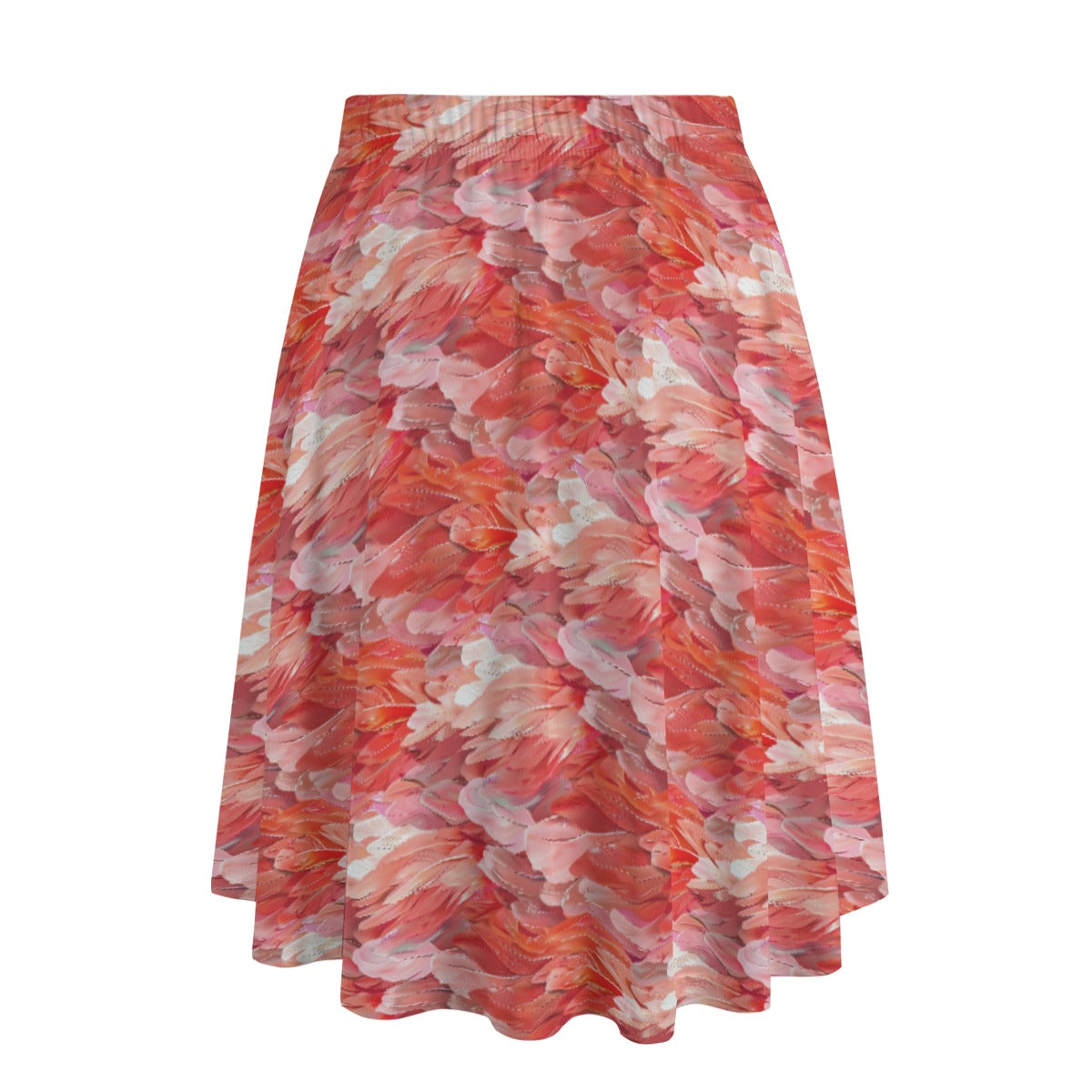 Animal Print - Flamingo - Women's Pocket Midi Skirt