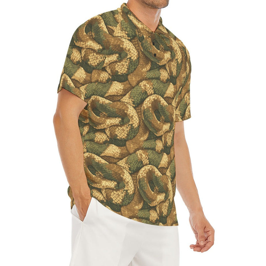 Animal Print - Snake - Men's Polo Shirt