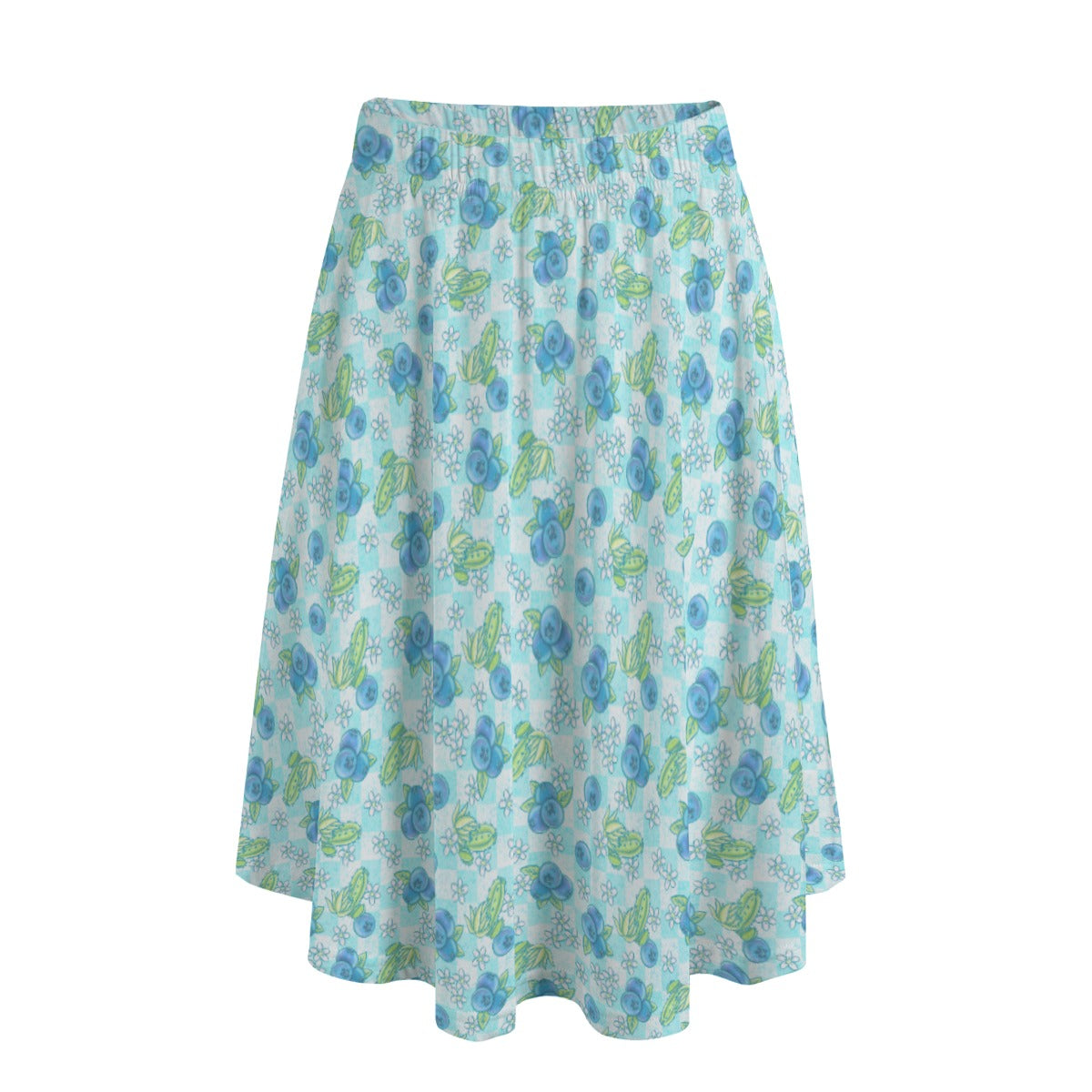 Summer Fruits - Blueberry - Women's Pocket Midi Skirt