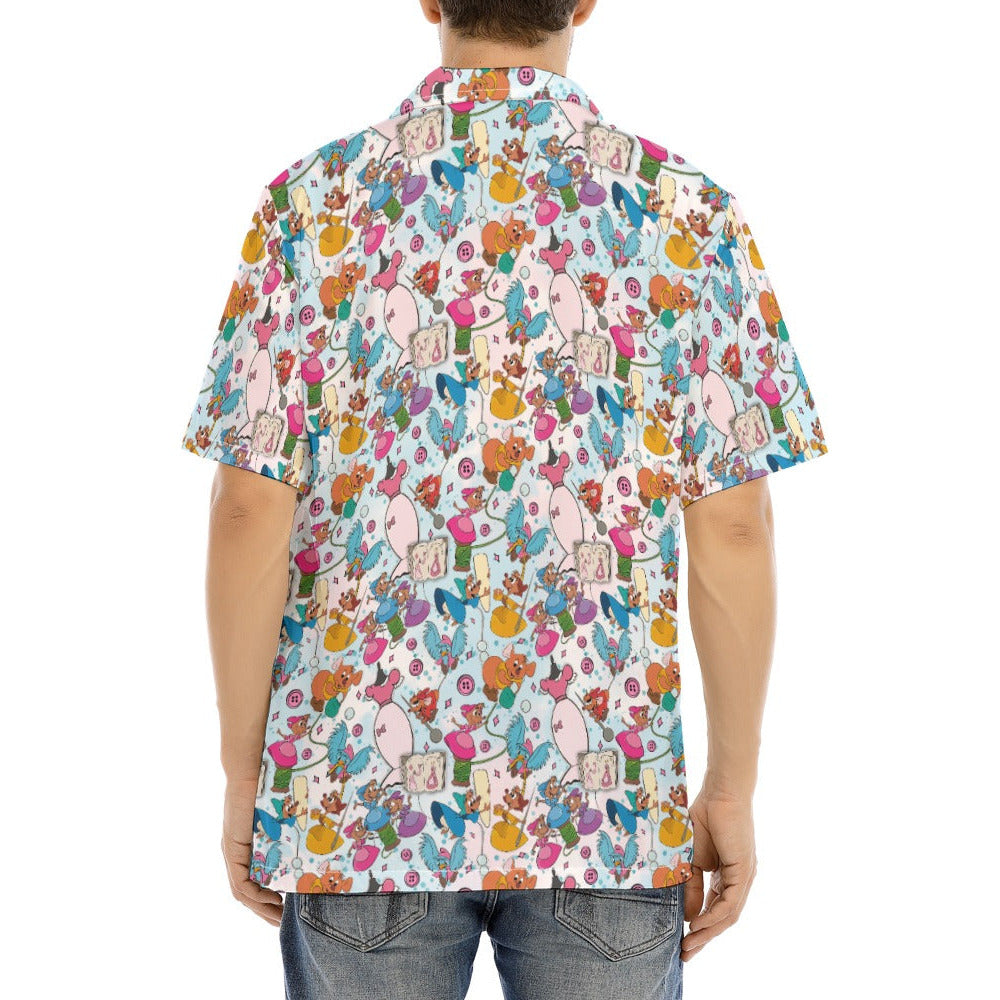 Tiny Tailors & Sewing Friends - Men's Hawaiian Button Up Shirt