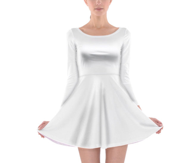Longsleeve Skater Dress - S - Library Book Case - READY TO SHIP