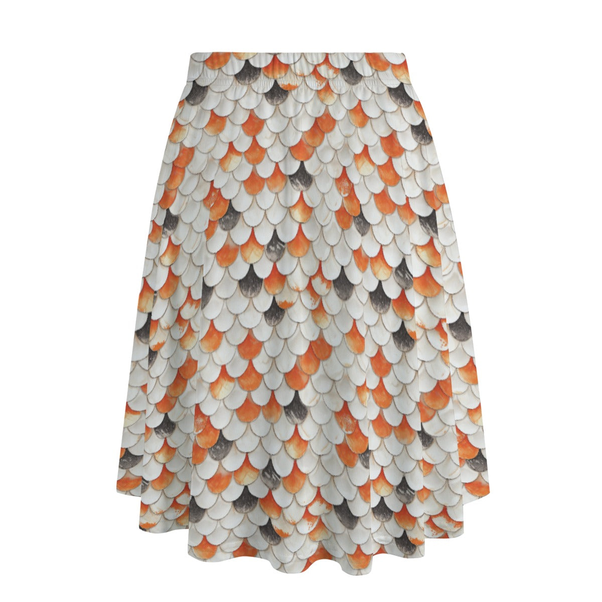 Animal Print - Koi Fish - Women's Pocket Midi Skirt