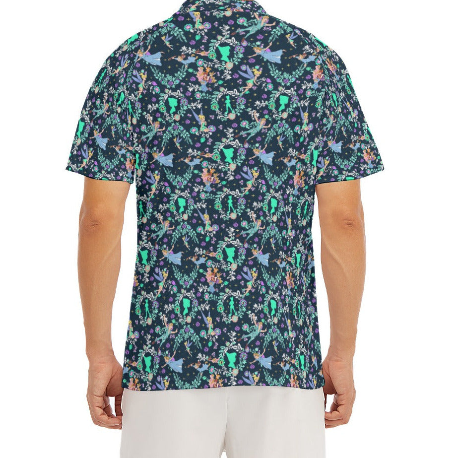 Garden Whimsy - Neverland Flight - Men's Polo Shirt