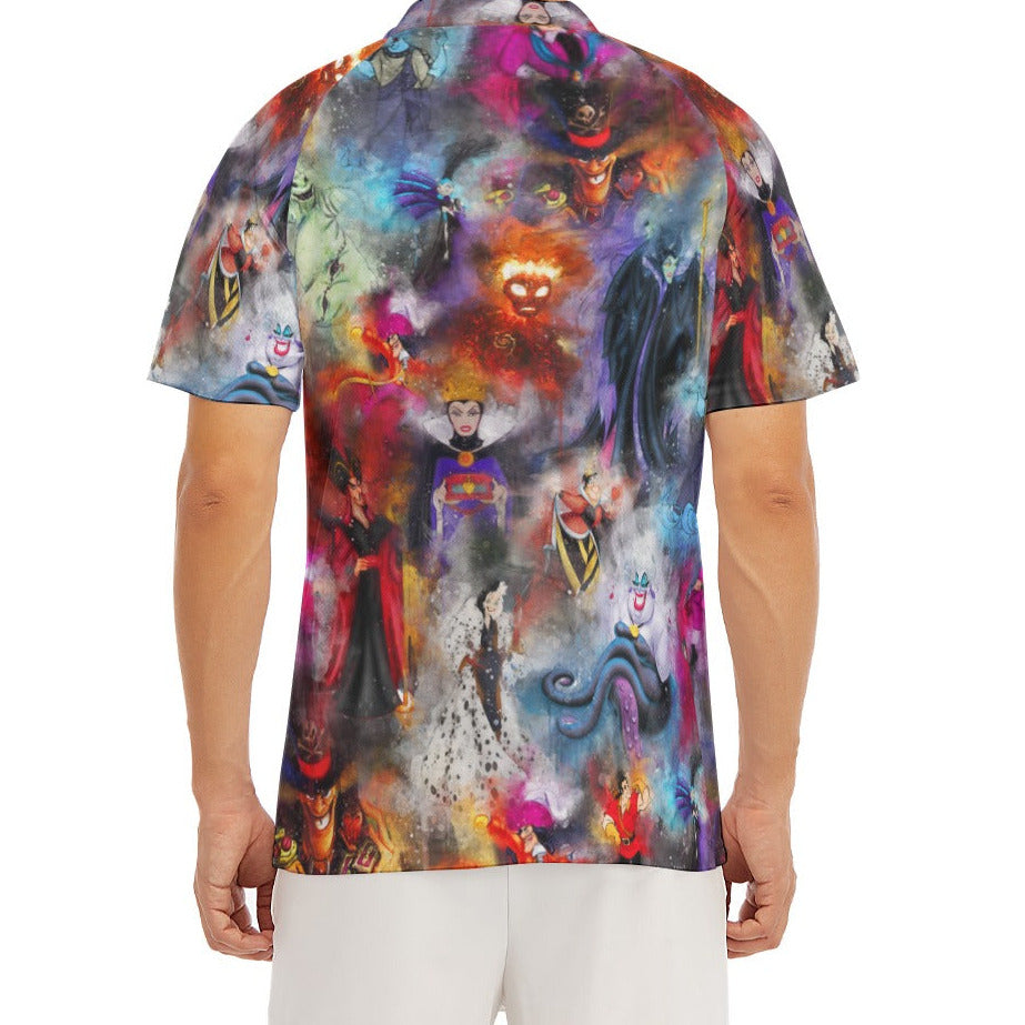 Watercolor Wicked Villains - Men's Polo Shirt