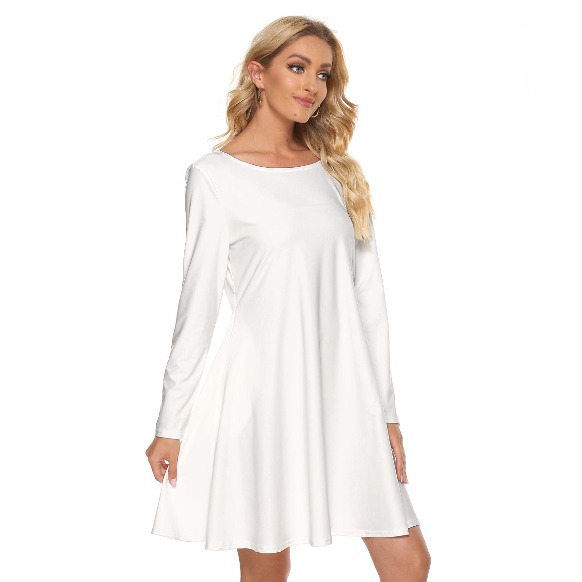 Pick Any Print from our Shop - Women's Long Sleeve A-Line Pocket Dress