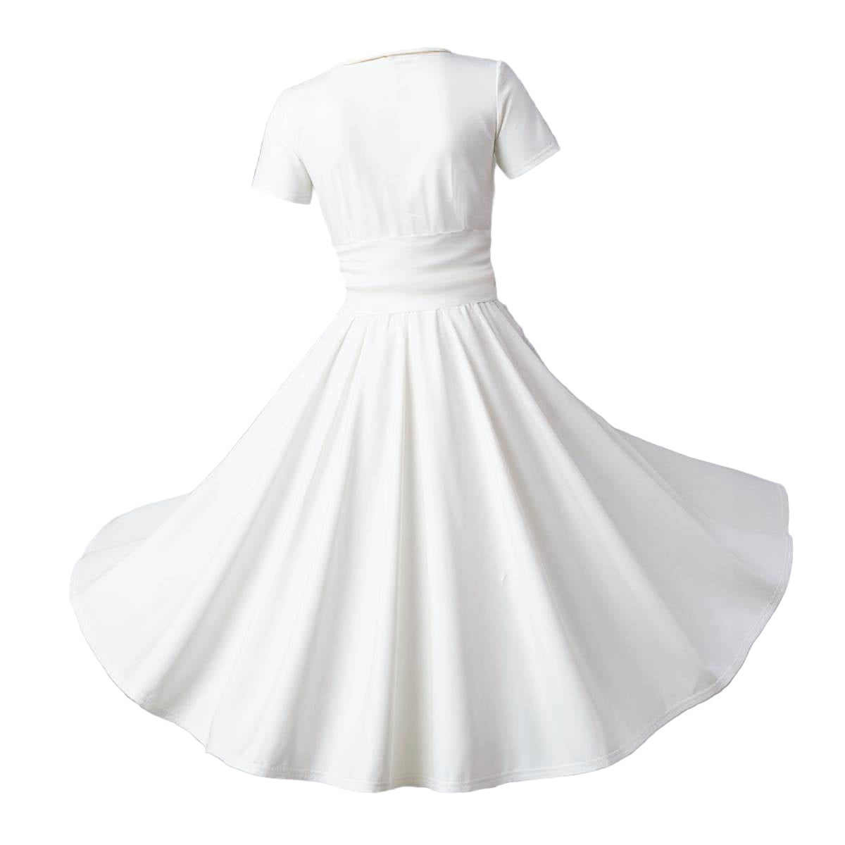 Pick Any Print from our Shop - Women's V-Neck Ruched Midi Dress