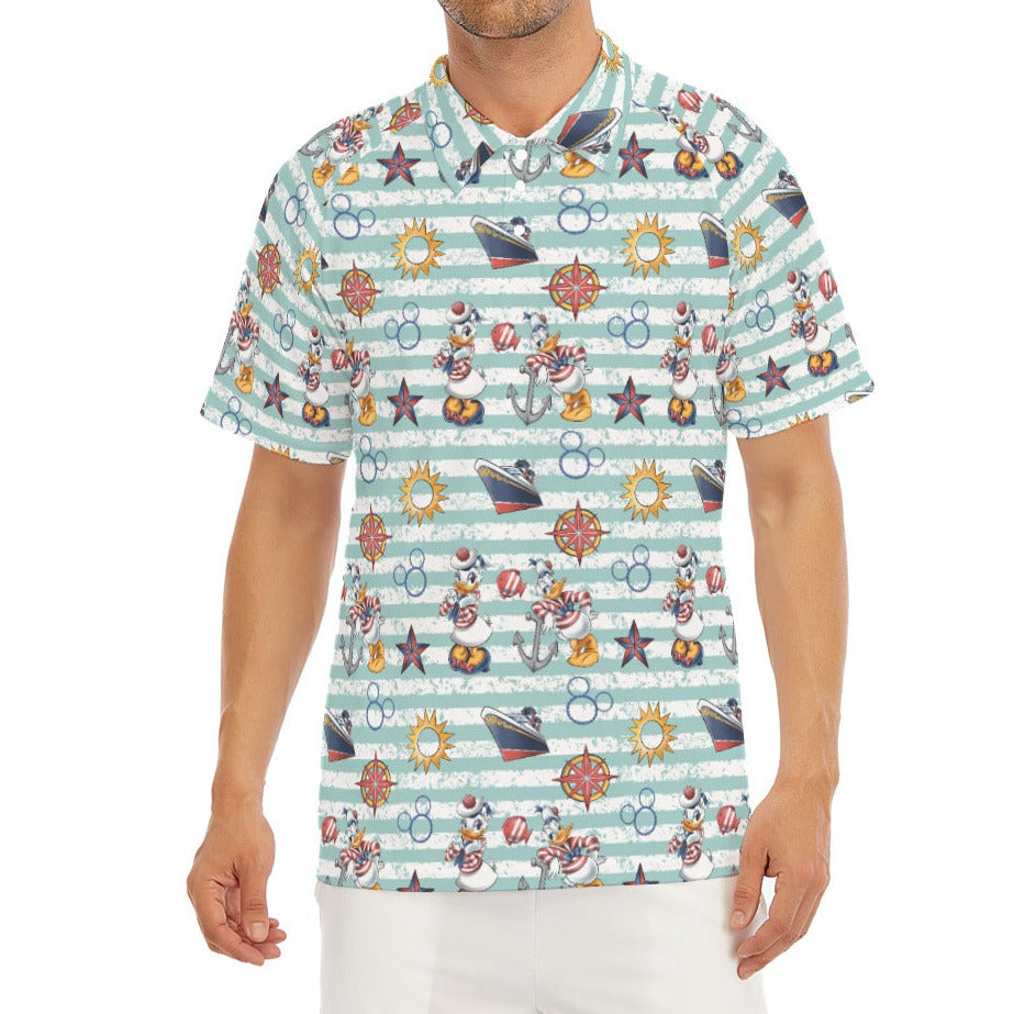 Sailor Duo on Deck - Men's Polo Shirt
