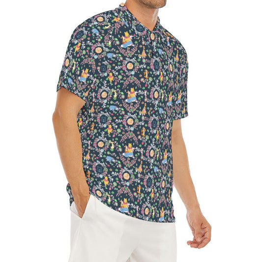 Garden Whimsy - Hundred Acre Blooms - Men's Polo Shirt