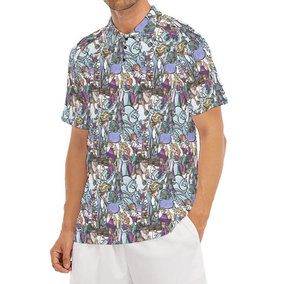 Enchanted Winter Journey - Men's Polo Shirt