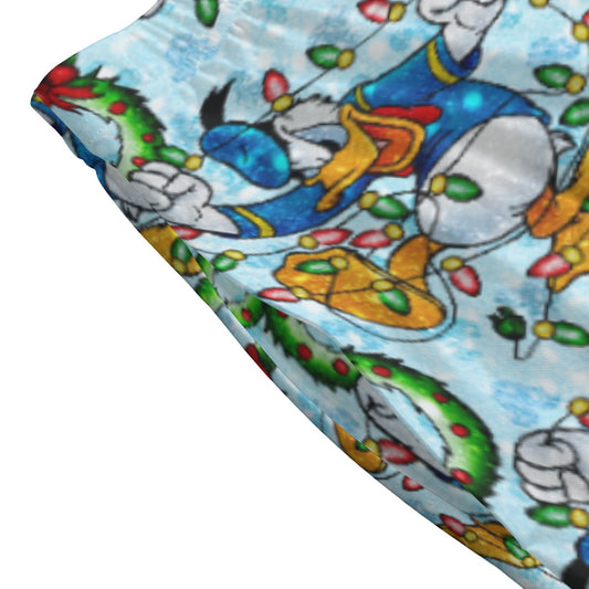 Duck’s Holiday Lights Tangle - Women's Pocket Midi Skirt