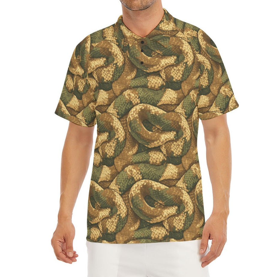 Animal Print - Snake - Men's Polo Shirt
