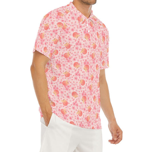 Summer Fruits - Peaches - Men's Polo Shirt