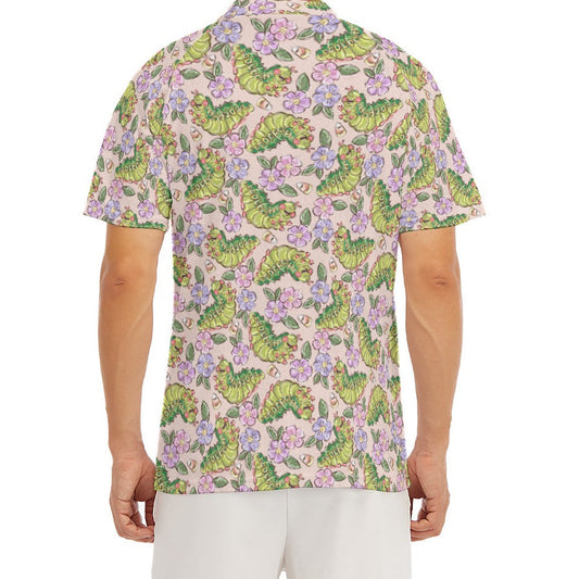 Cheerful Caterpillar Garden - Men's Polo Shirt