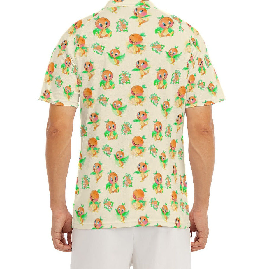 Citrus Charm Bird - Men's Polo Shirt